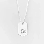 Miriam Merenfeld Jewelry Necklaces Polished / Sterling Silver Classic / 24" I'm That Jew Necklace - (Sterling Silver or Gold-Plated)