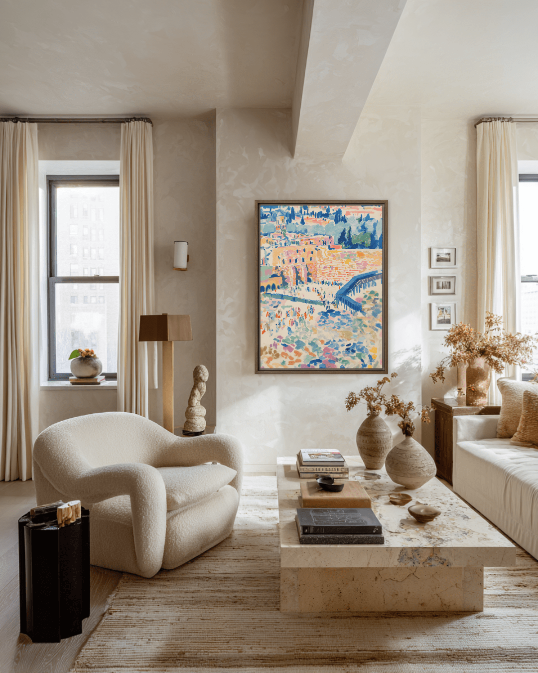 Beraishis - Impressions of the Jerusalem Wall Framed Canvas by Beraishis - ModernTribe