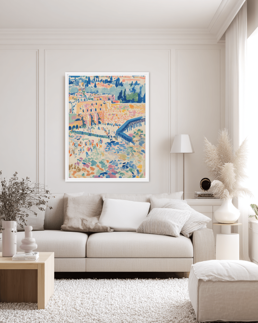 Beraishis - Impressions of the Jerusalem Wall Framed Canvas by Beraishis - ModernTribe