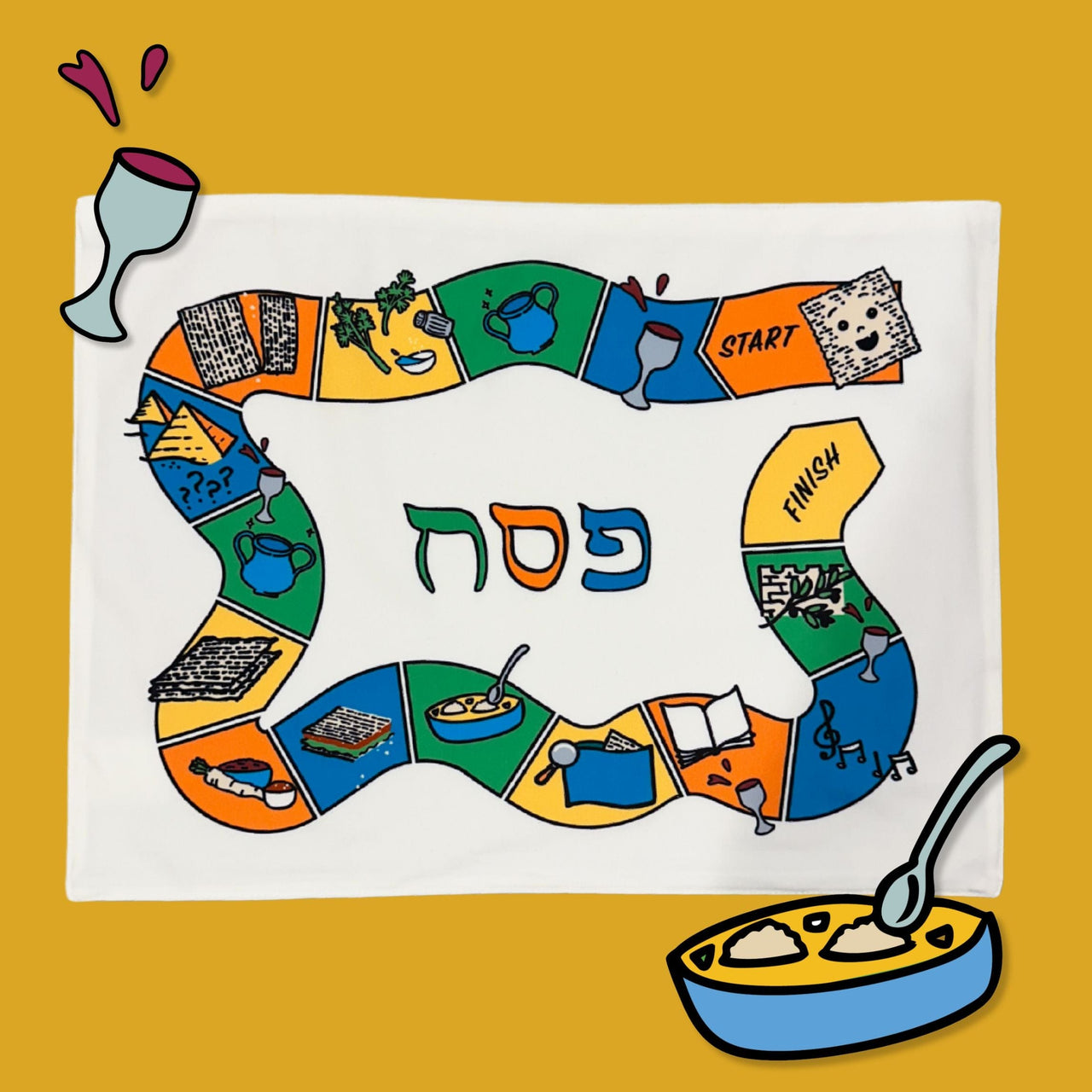 Midrash Manicures - Seder Game Placemat - ModernTribe