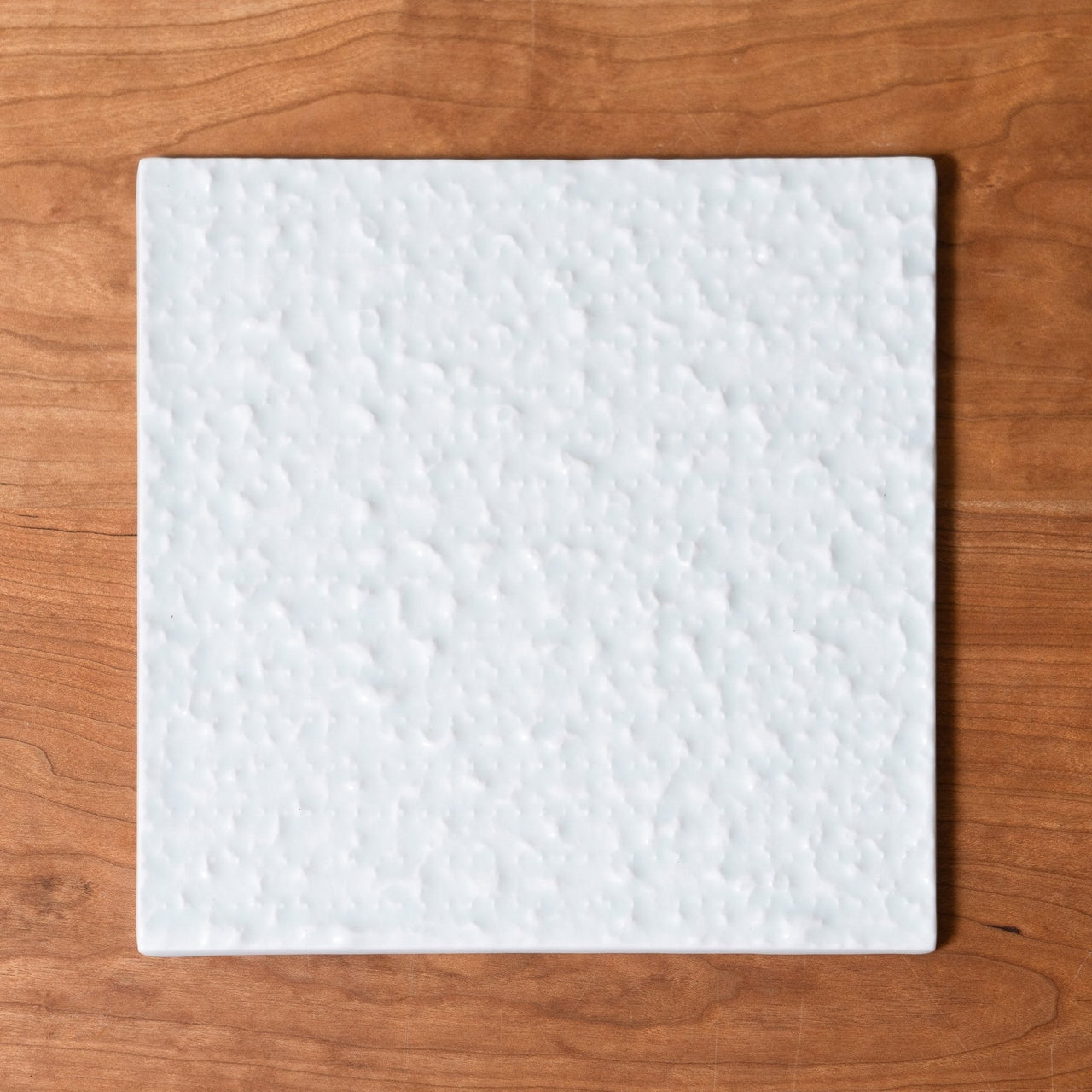 Green Judaica - Handmade Soft Blue Porcelain Matzah Plate - ModernTribe