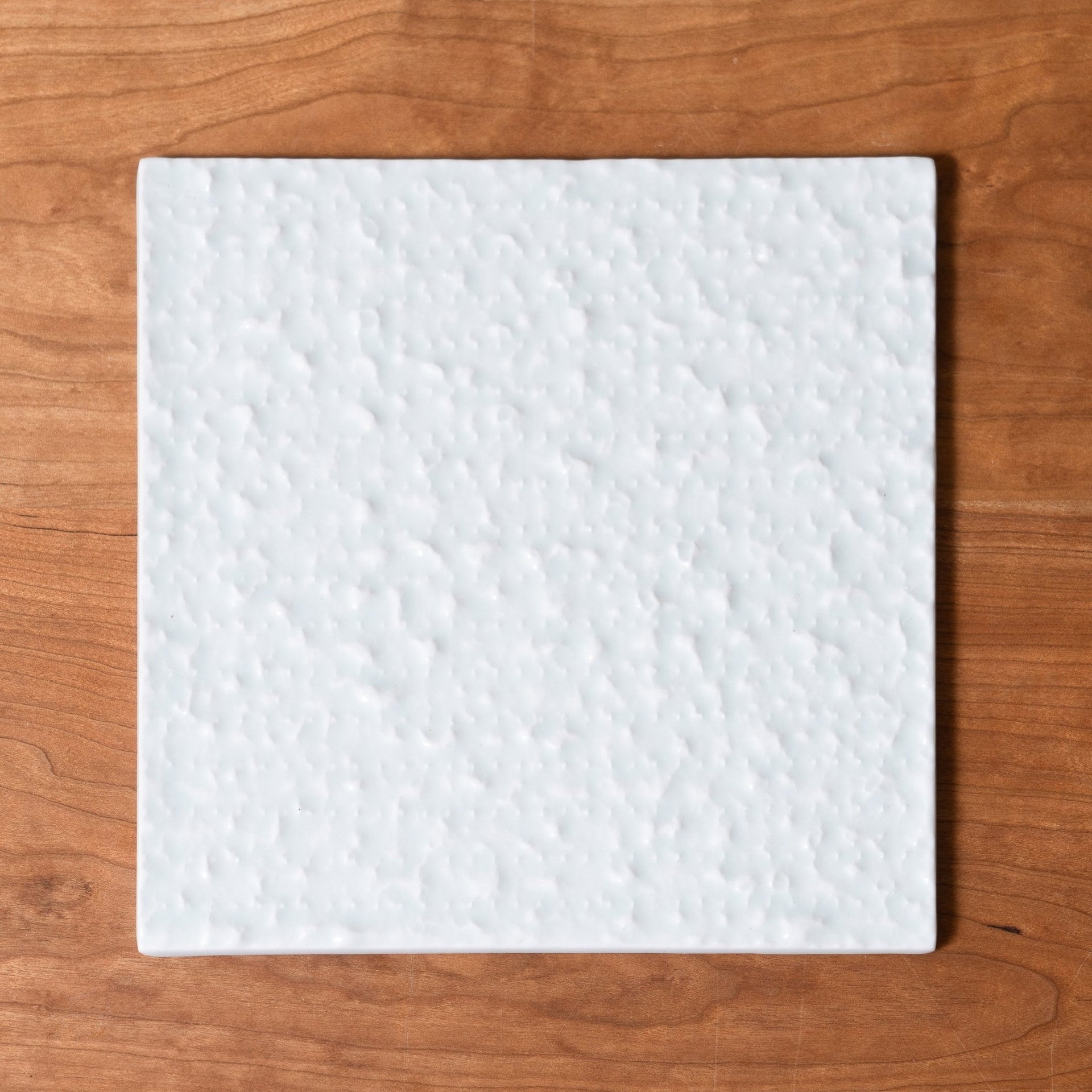 Green Judaica - Handmade Soft Blue Porcelain Matzah Plate - ModernTribe