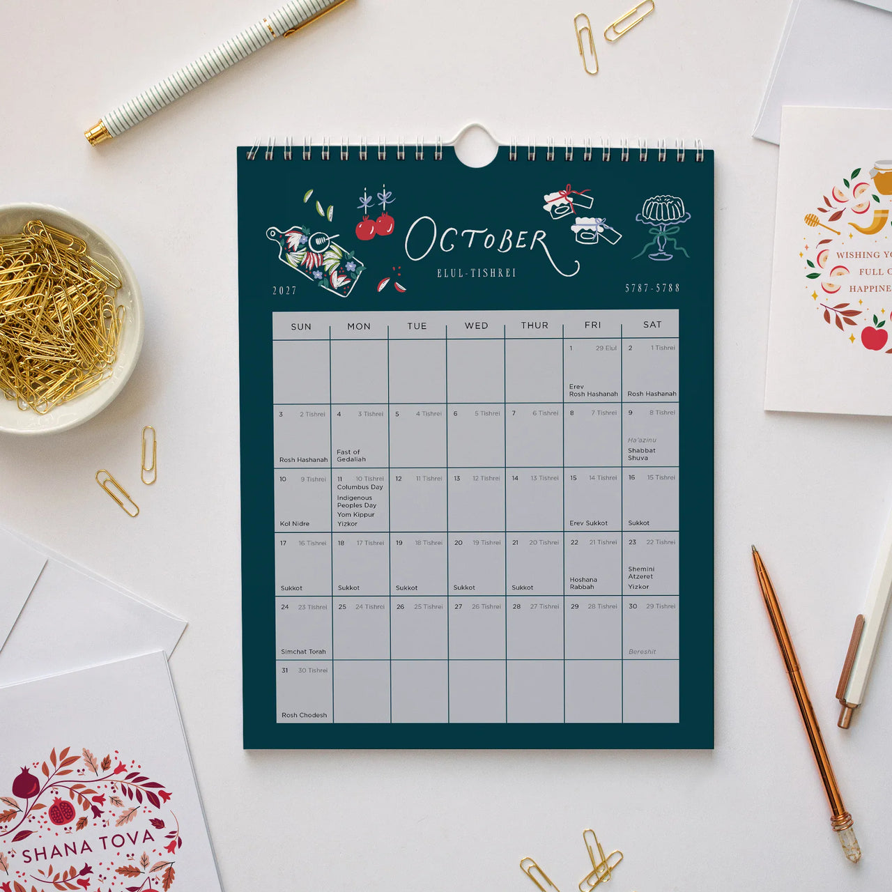 Modern Mitzvah - Modern Mitzvah Jewish Wall Calendar - 5787 (2026 - 2027) - ModernTribe