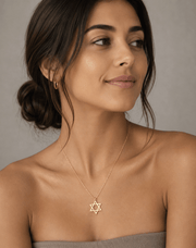 Miriam Merenfeld Jewelry - Jordan Star of David Necklace by Miriam Merenfeld - (Gold - Plated or Sterling Silver) - ModernTribe