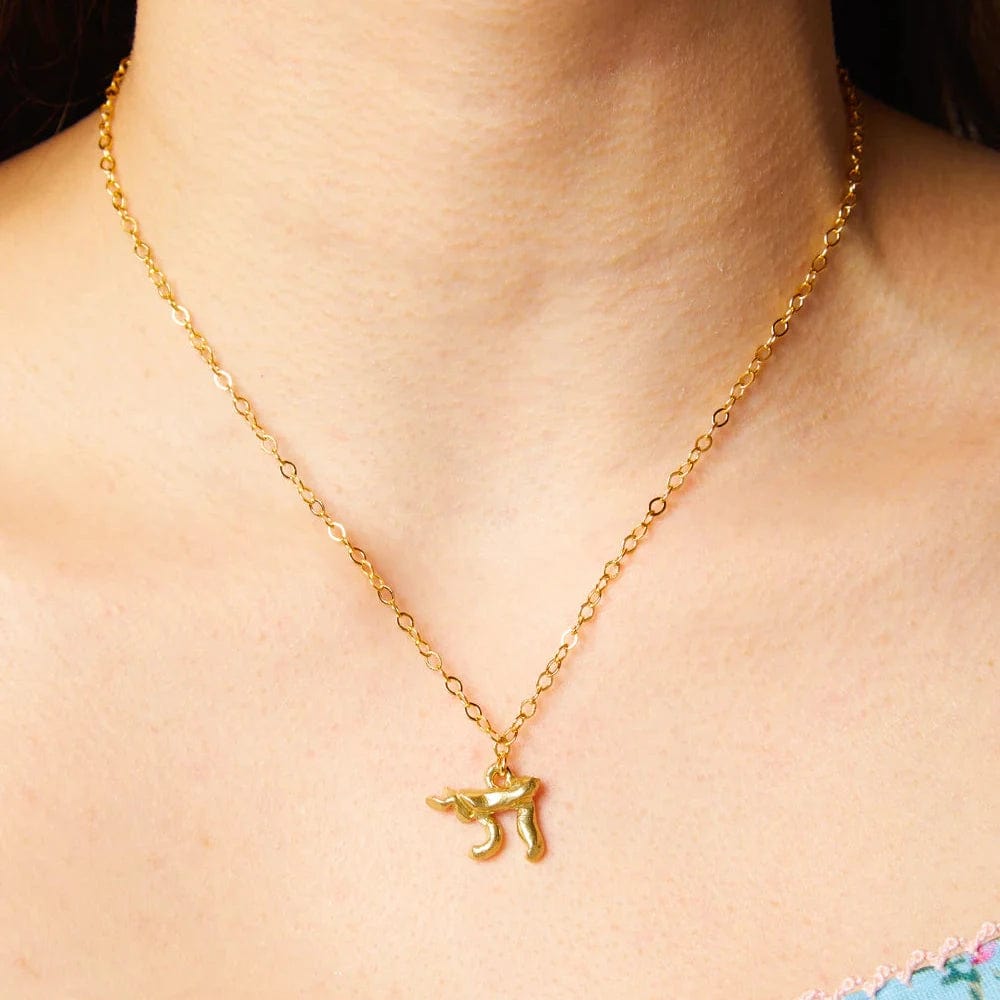 Susan Alexandra - Chai Necklace by Susan Alexandra - Bronze - ModernTribe