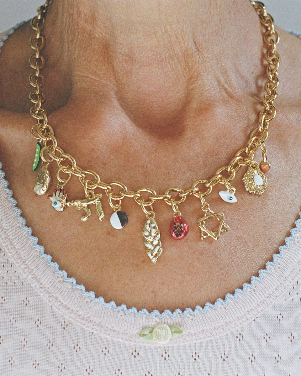 Susan Alexandra - Jewish Gilt Necklace by Susan Alexandra - Bronze - ModernTribe