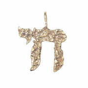 Bareket Jewelry Necklaces No Chain Rustic Chai Necklace - 14k Yellow Gold