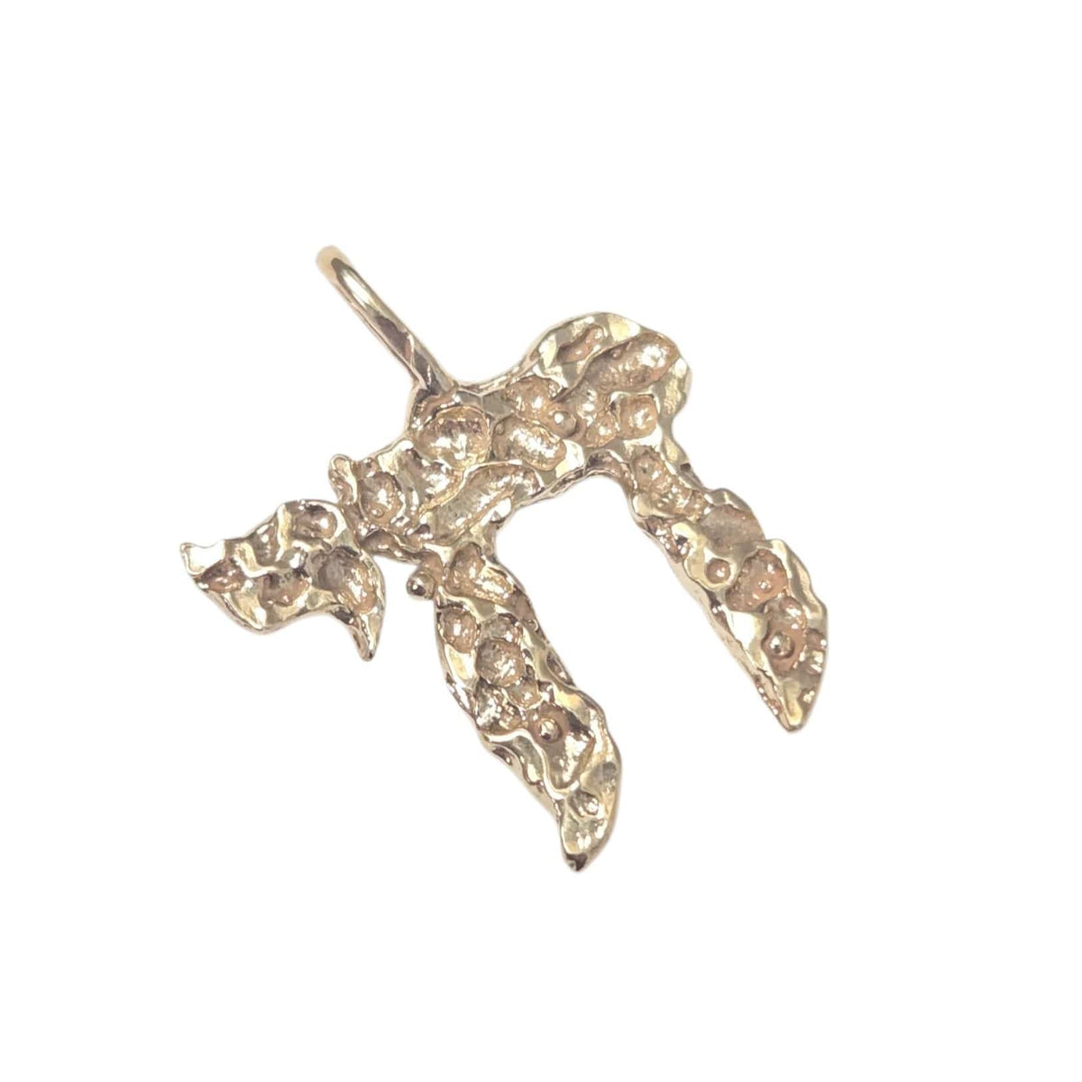Bareket Jewelry Necklaces Rustic Chai Necklace - 14k Yellow Gold