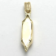 Bareket Jewelry Necklaces 14k Yellow Gold Blue Enamel Mezuzah Pendant with Shaddai Filigree