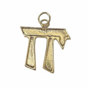 Bareket Jewelry Necklaces Bold Block Chai Necklace - 14k Yellow Gold
