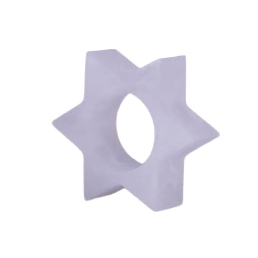 Kinor Decor - Resin Snow Drift Star of David Napkin Rings - Set of 4 - ModernTribe