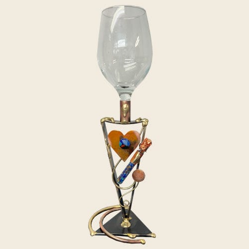 Gary Rosenthal Kiddush Cups Wedding Kiddush Cup with Glass Shard Keepsake by Gary Rosenthal