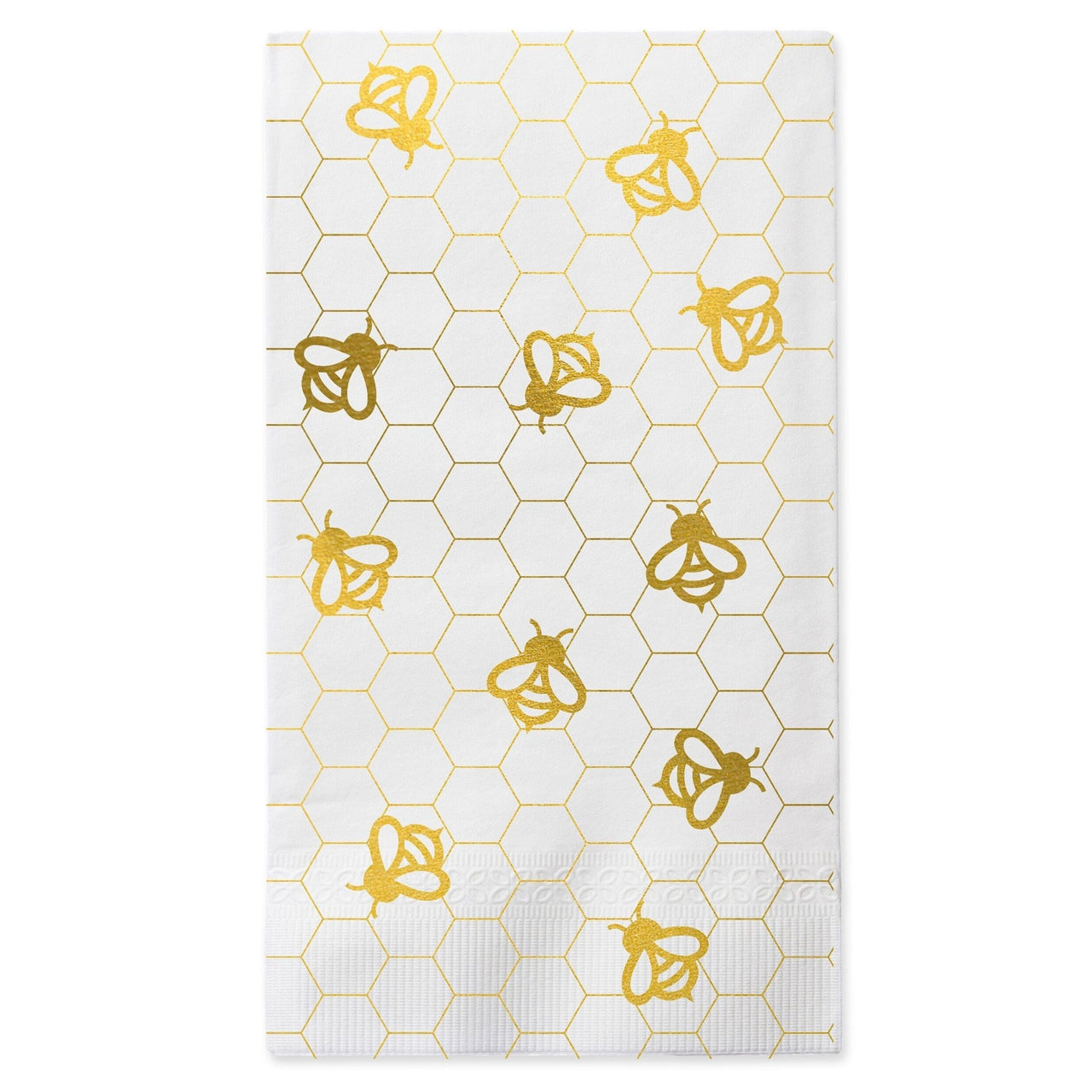 Cazenove - Foiled Gold Bee Guest Napkins - Set of 16 - ModernTribe