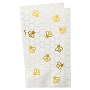 Cazenove Napkins Foiled Gold Bee Guest Napkins - Set of 16