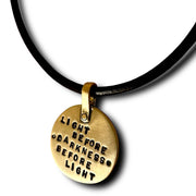 Marla Studio - Light Before Darkness Pendant Necklace by Marla Studio - Bronze - ModernTribe