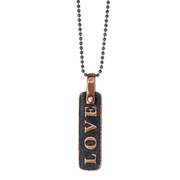 Marla Studio Necklaces Bronze / Cord / 16" Love (Ahava) Hebrew Necklace by Marla Studio - Silver or Bronze