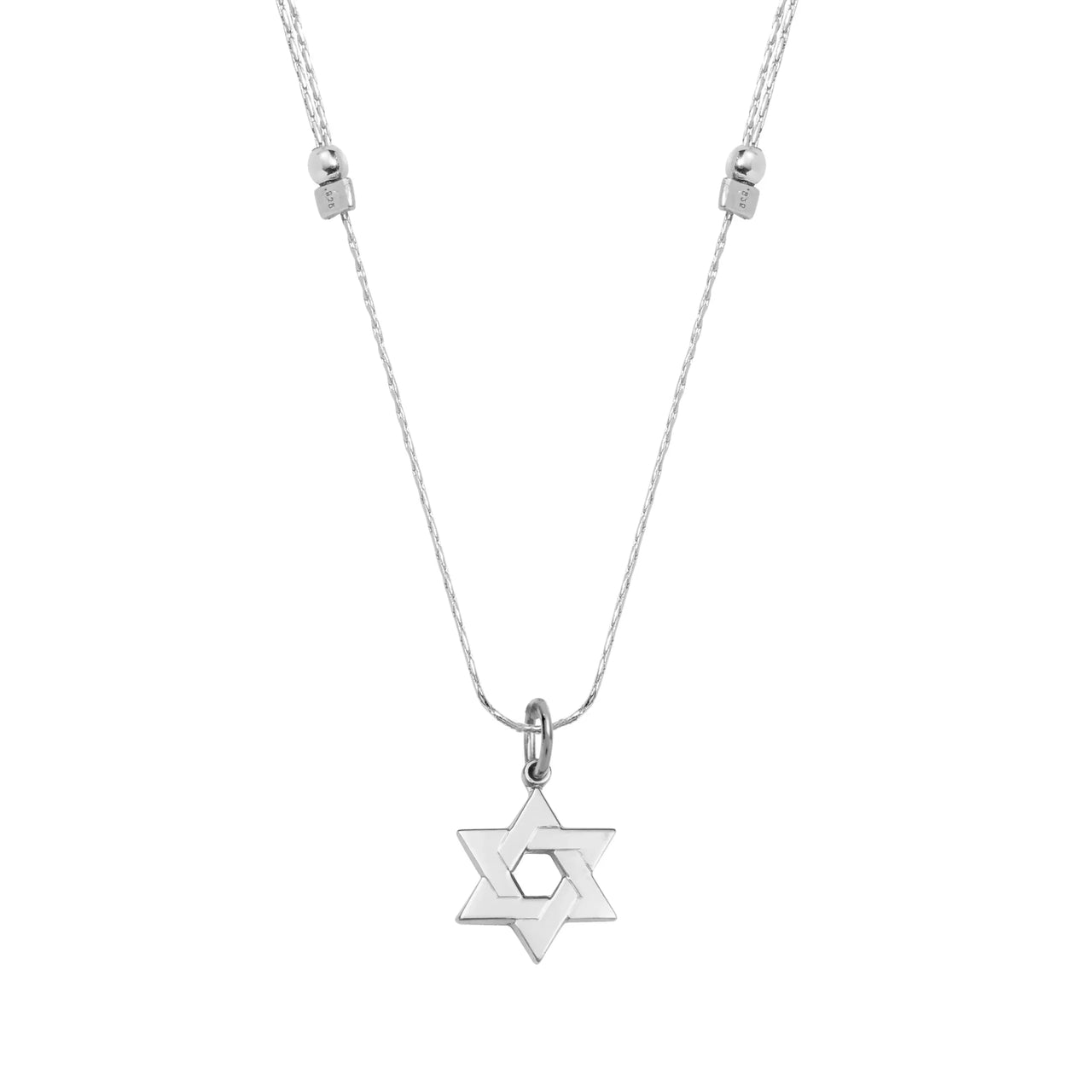 &LIVY - Star of David Chain Slider Adjustable Necklace - 22k Gold - Plated or Silver - ModernTribe