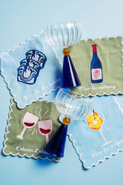 The Nosh Table Napkins L'Chaim Cocktail Napkins - Set of 4