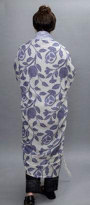 Elly Bovarnick Studios Tallises Lavender and Blue Pomegranates on the Vine Tallit