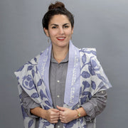 Elly Bovarnick Studios Tallises Lavender and Blue Pomegranates on the Vine Tallit