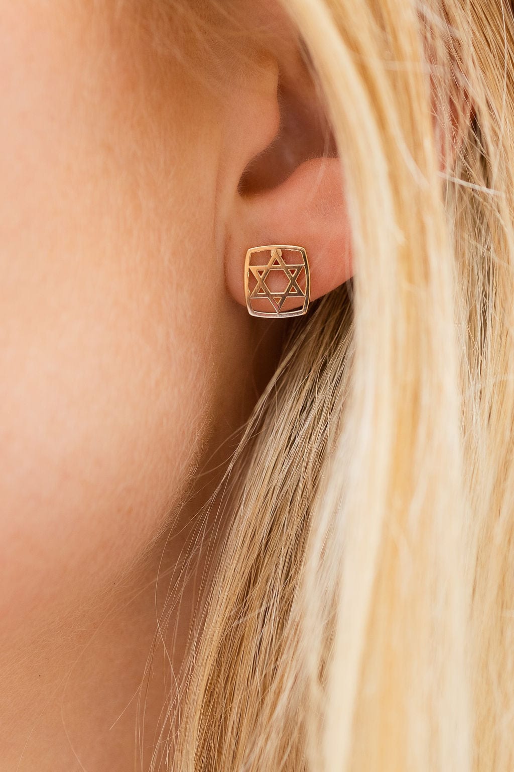 LeahJessica Jewelry - Magen David Ahava Earrings by LeahJessica Jewelry - ModernTribe