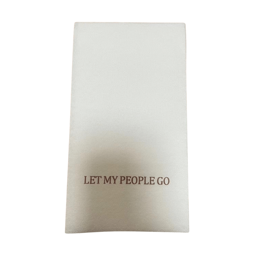 Sense and Humor Napkins Let My People Go Hand Towels, Set of 20