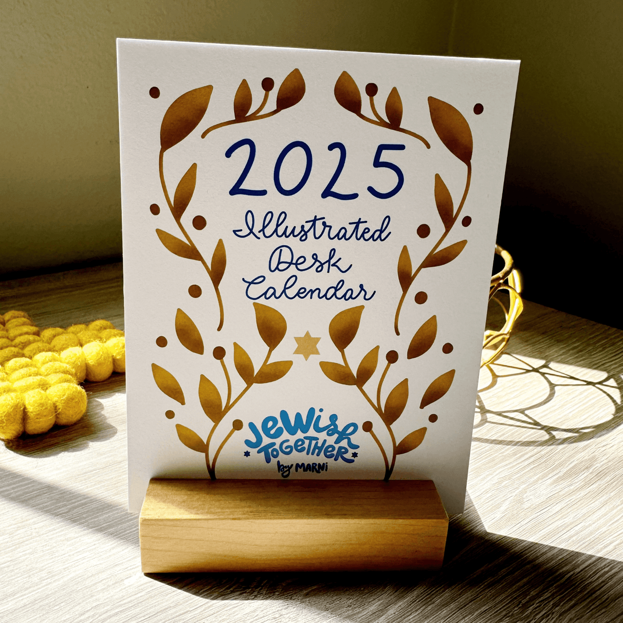 Jewish Together - Jewish Together 2025 Desk Calendar with Stand - ModernTribe
