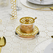 Feldart Napkins Honeycomb Honey Dish v.2- Gold or Silver