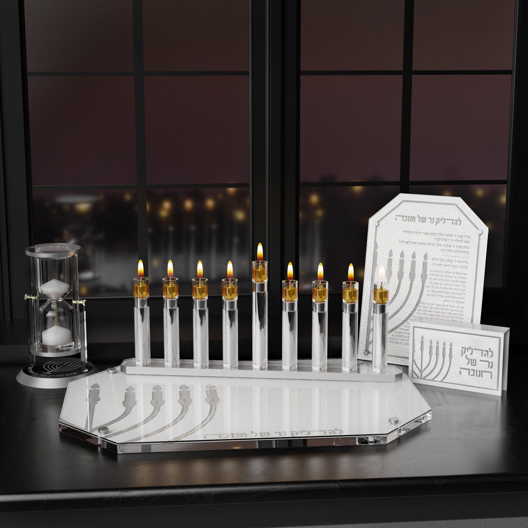 Feldart Trays Leatherette Challah Tray - Gold or Silver