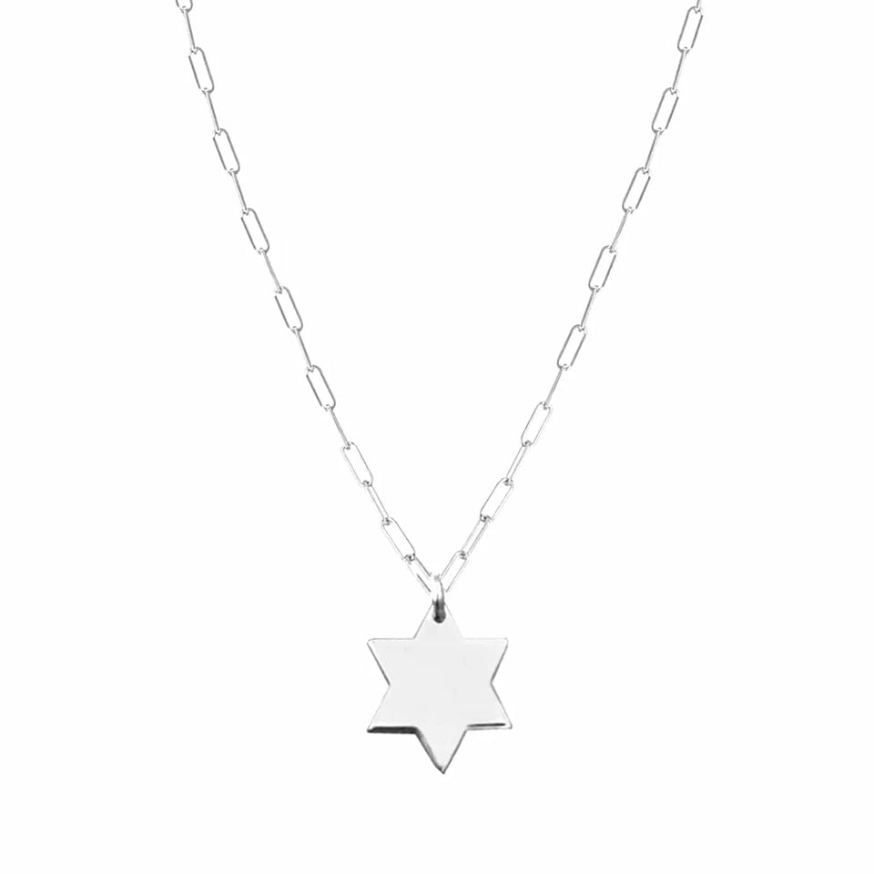 Miriam Merenfeld Jewelry - Liz Star of David with Diamond Necklace by Miriam Merenfeld - (Gold - Plated or Sterling Silver) - ModernTribe