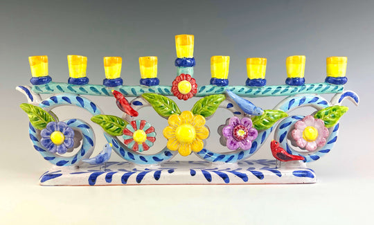 Long Menorah by Liz Lauter