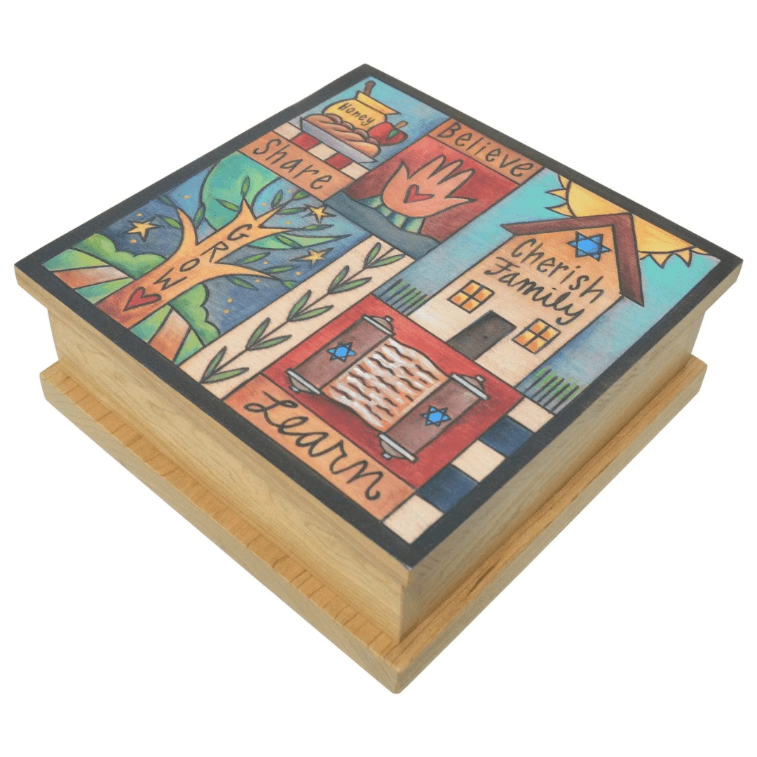 Sticks Decorations Love and Light Judaica Keepsake Box