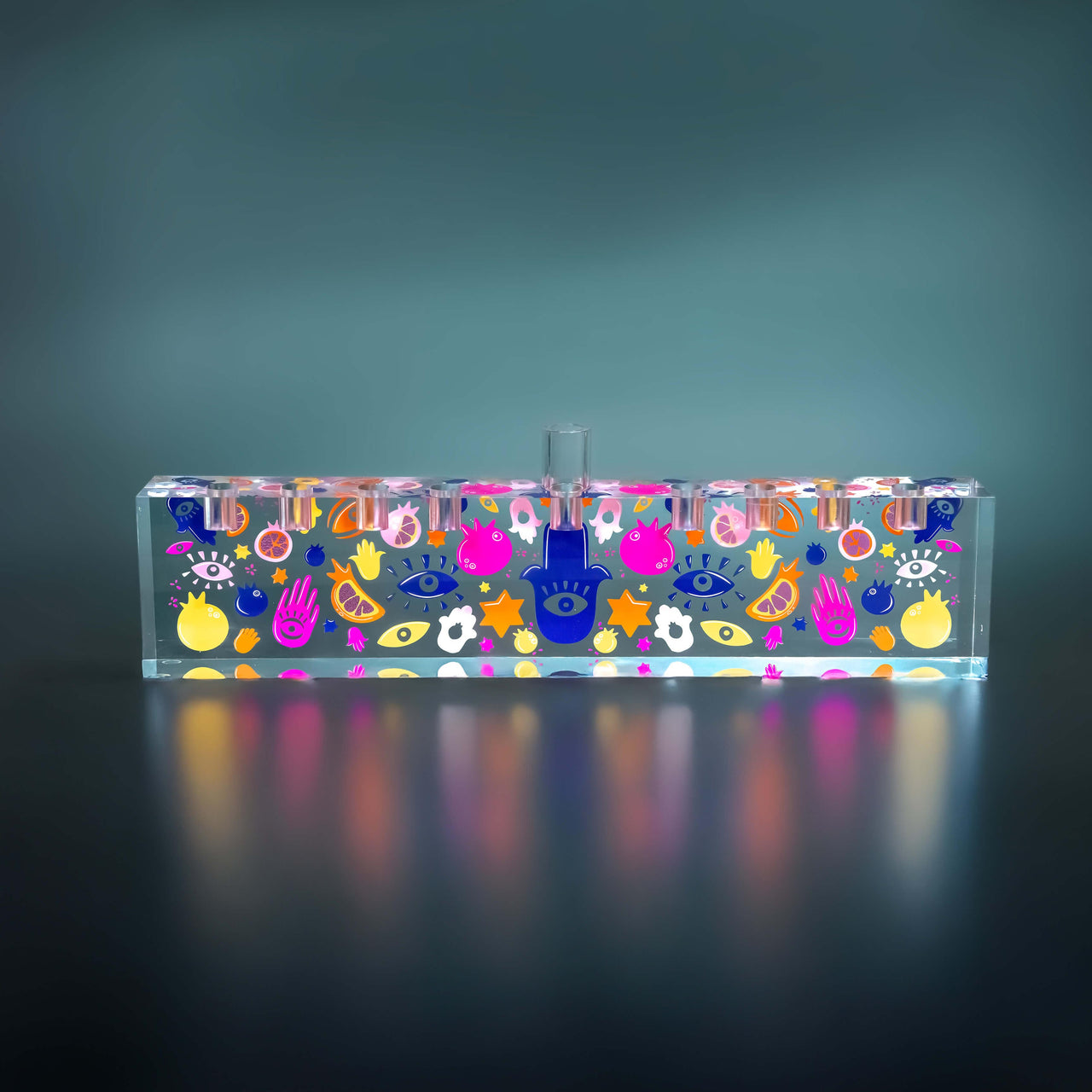 Ariel Tidhar Menorahs Acrylic Ariel Tidhar Oil Menorah