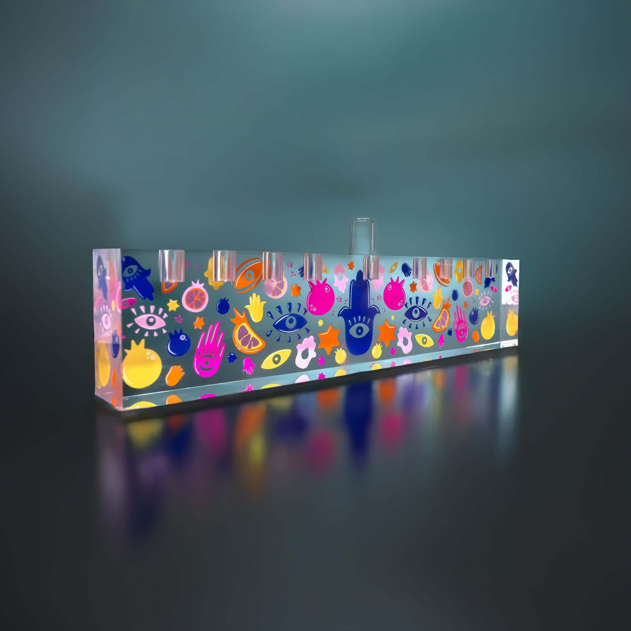 Ariel Tidhar - Acrylic Ariel Tidhar Oil Menorah - ModernTribe