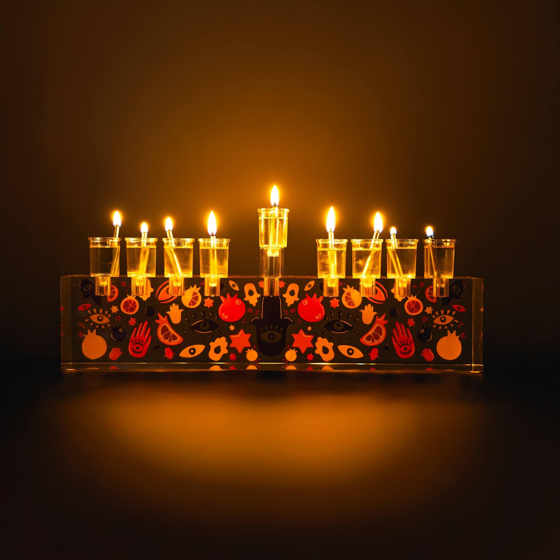 Ariel Tidhar Menorahs Acrylic Ariel Tidhar Oil Menorah