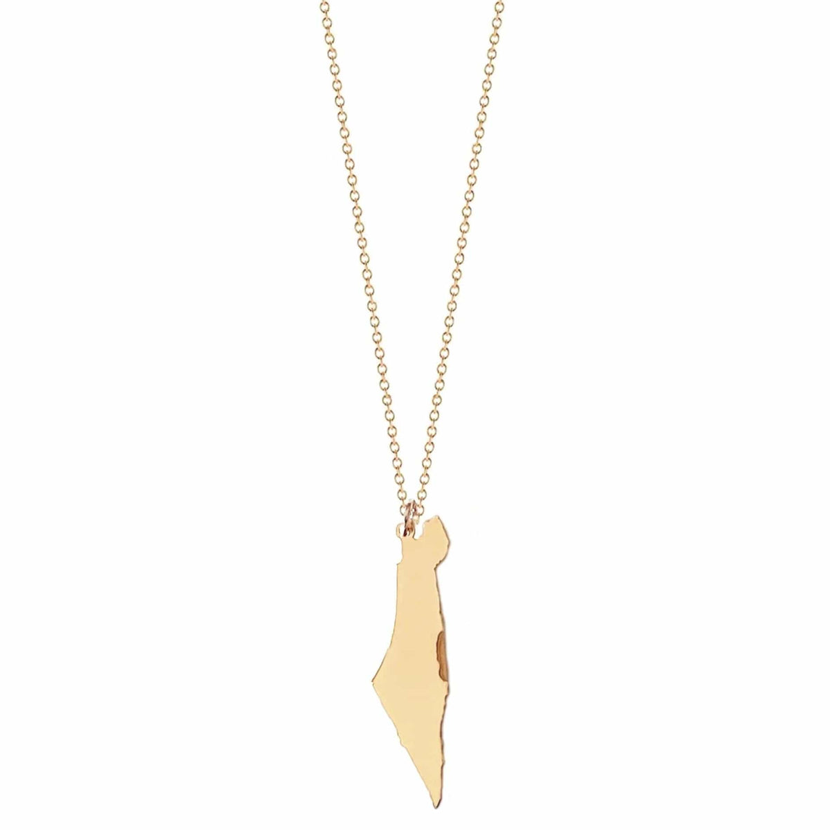 Miriam Merenfeld Jewelry - Eretz Israel Pendant Necklace - Gold - Plated - 18" - ModernTribe