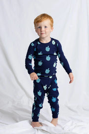 Monica + Andy Pajamas Two-Piece Kids Hanukkah Dreidels Pajama Set by Monica + Andy - (Sizes 2T - 14)