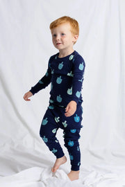 Monica + Andy Pajamas Two-Piece Kids Hanukkah Dreidels Pajama Set by Monica + Andy - (Sizes 2T - 14)