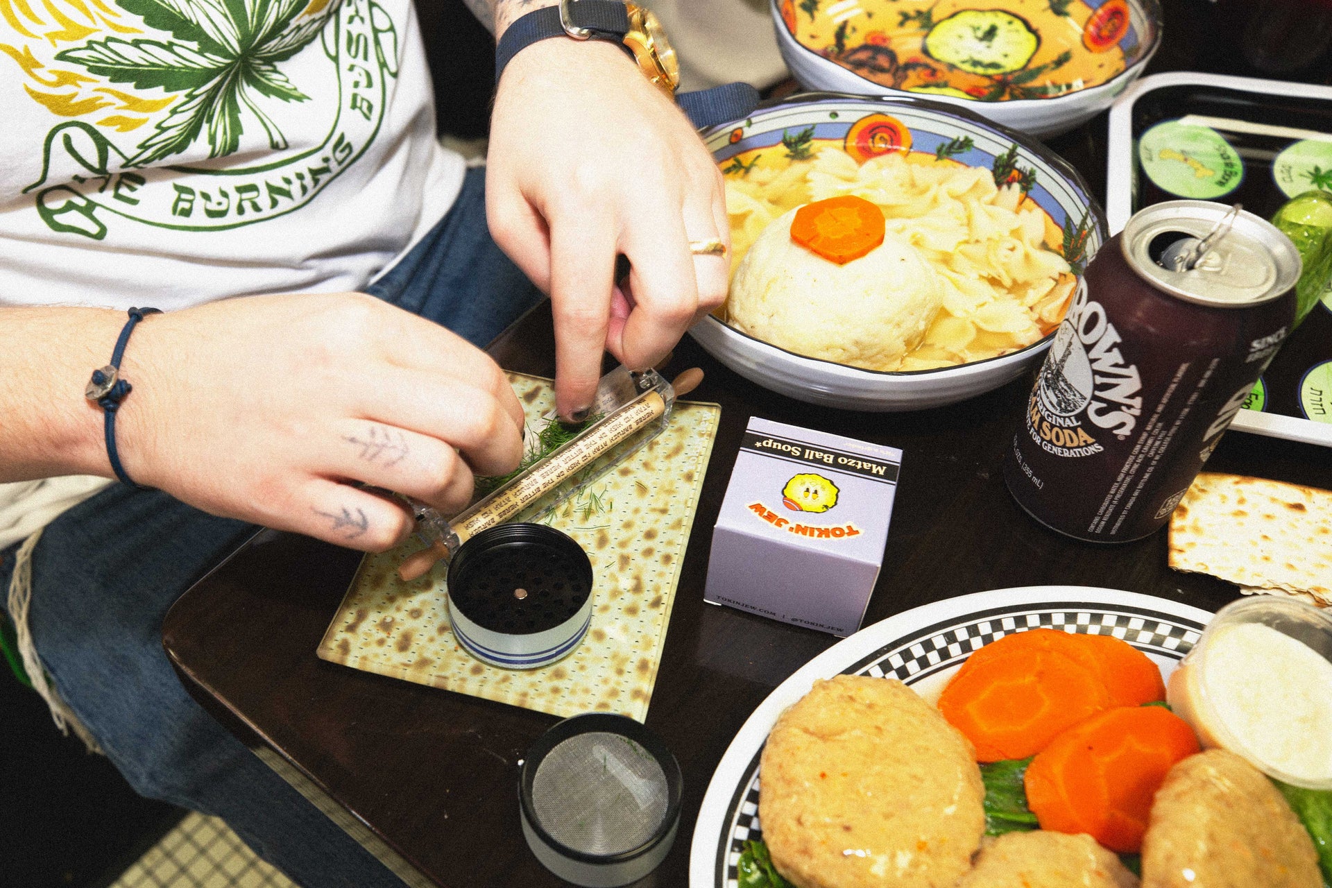 Tokin' Jew Matzah Plates Matzah Rolling Tray