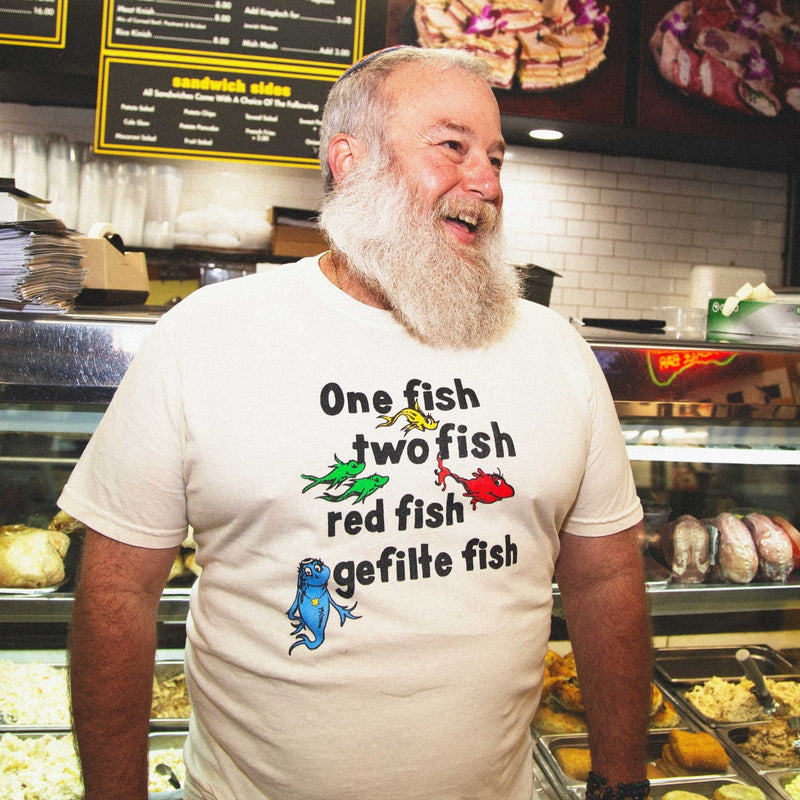 Tokin' Jew - One Fish, Two Fish, Red Fish, Gefilte Fish T-Shirt - (Sizes S - 3XL) - ModernTribe