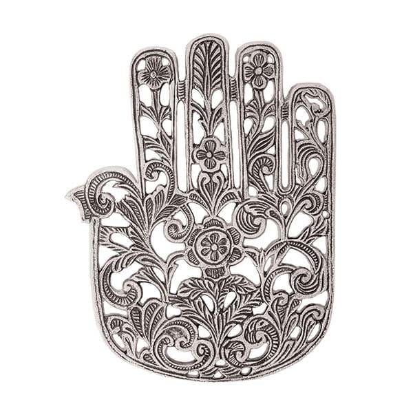 Yair Emanuel Trivets Floral Hamsa Laser Cut Trivet by Yair Emanuel