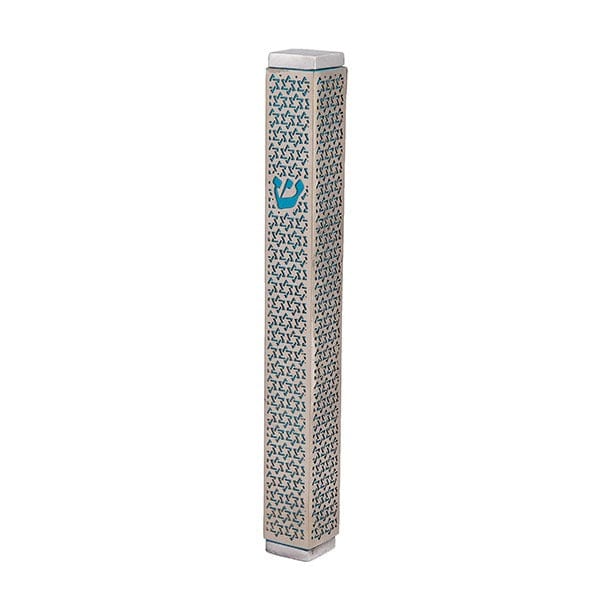 Yair Emanuel Mezuzahs Blue Star of David Mezuzah by Yair Emanuel