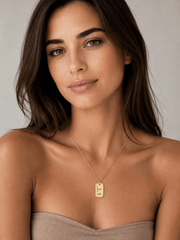 Miriam Merenfeld Jewelry - MMJ My Way Large Charm Necklace with Diamond - (Sterling Silver or Gold - Plated) - ModernTribe