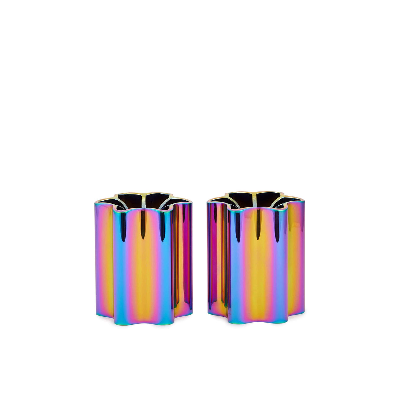 Modern Mensch - Modern Mensch Shabbat Candle Holders - Rainbow - ModernTribe