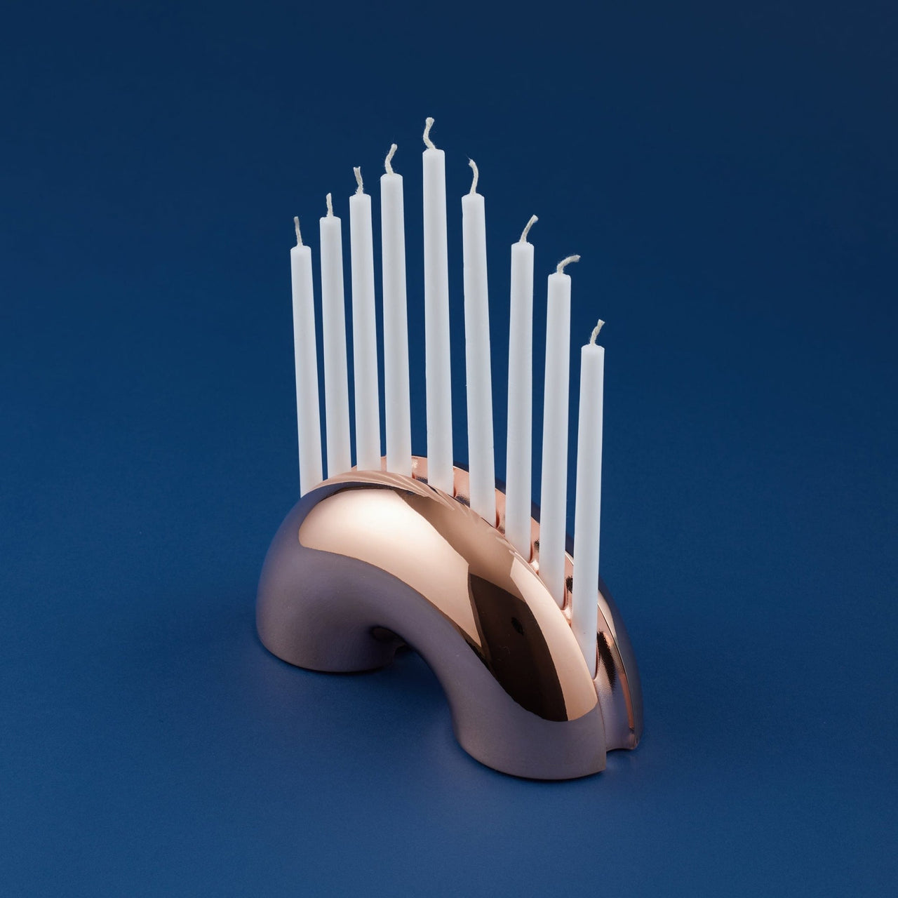 Modern Mensch - Nosh Menorah - Rose Gold - ModernTribe