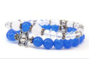 My Tribe by Sea Ranch Jewelry Bracelets Blue and White Jade Star of David Bracelet Set