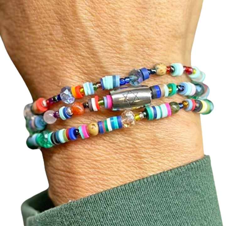 My Tribe by Sea Ranch Jewelry - Star of David Beaded Friendship Bracelets - (Set of 3) - ModernTribe