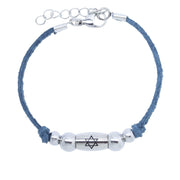 My Tribe by Sea Ranch Jewelry Bracelets Boho Steel Sleek Star of David Bracelet - Slate Blue