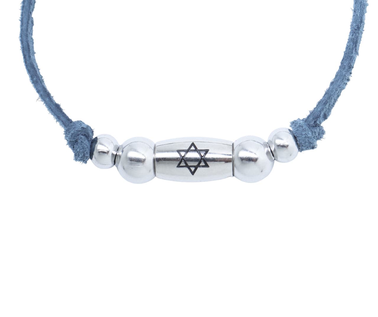 My Tribe by Sea Ranch Jewelry - Boho Steel Sleek Star of David Bracelet - Slate Blue - ModernTribe