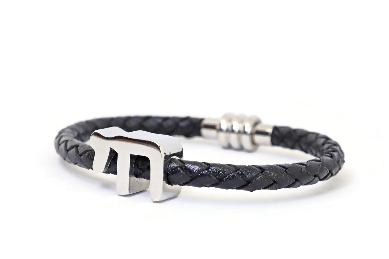 My Tribe by Sea Ranch Jewelry - To Life! Chai Woven Black Leather Bracelet - 7" or 8" - ModernTribe